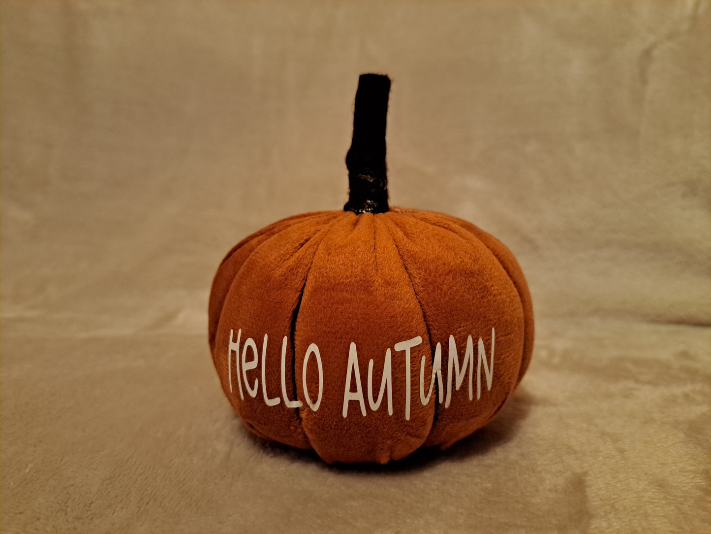 Autumn plush pumpkin