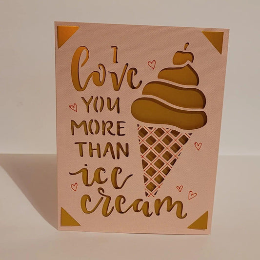 More than ice cream card