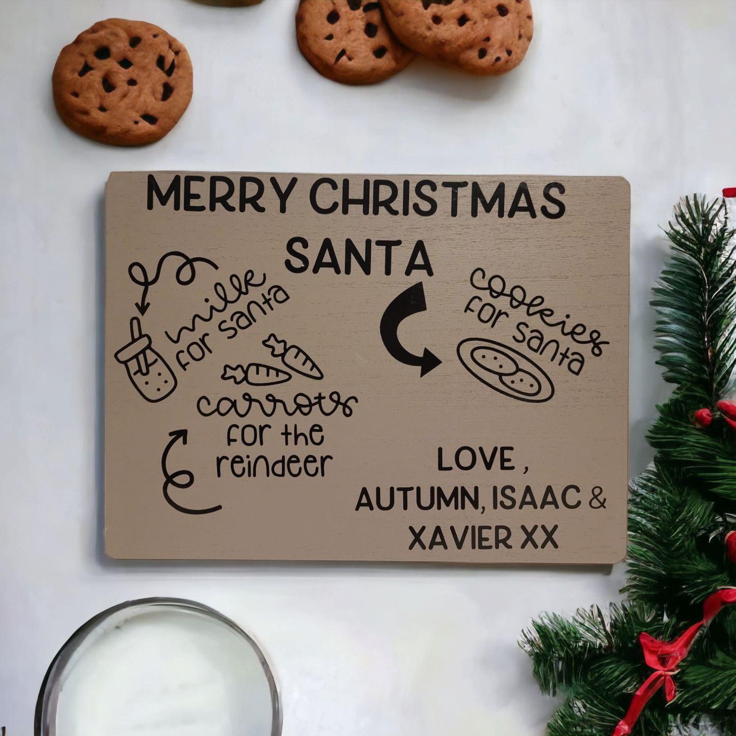 Personalised Santa Treat Board