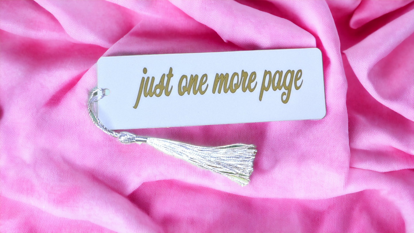 Just one more page bookmark