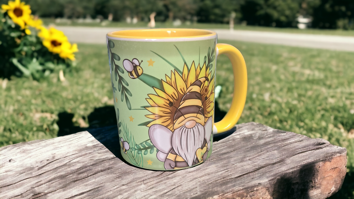 Sunflower cushion and mug set