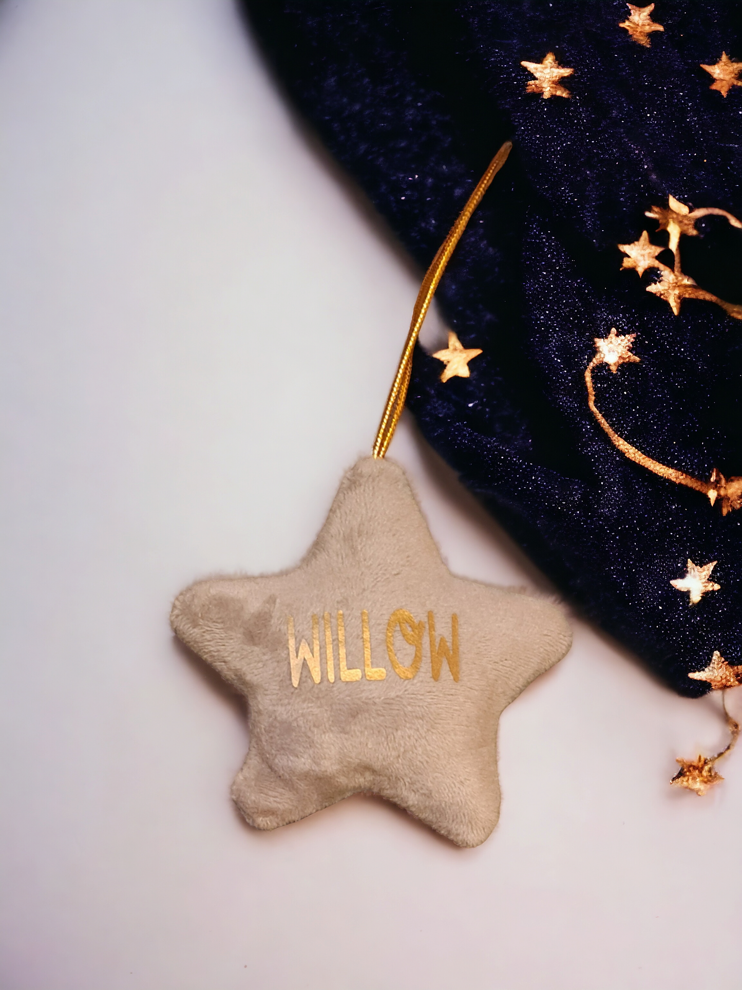 Personalised velvet star