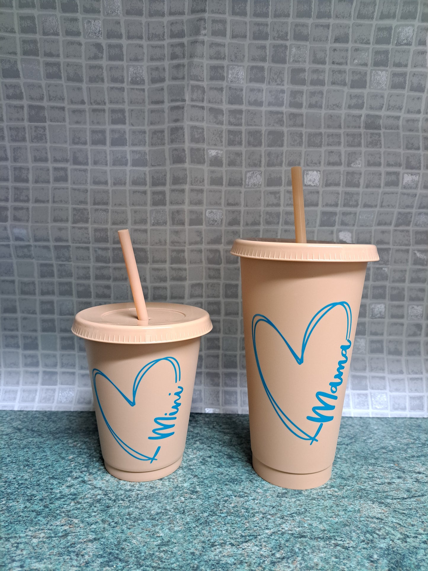 Matching cold cup set