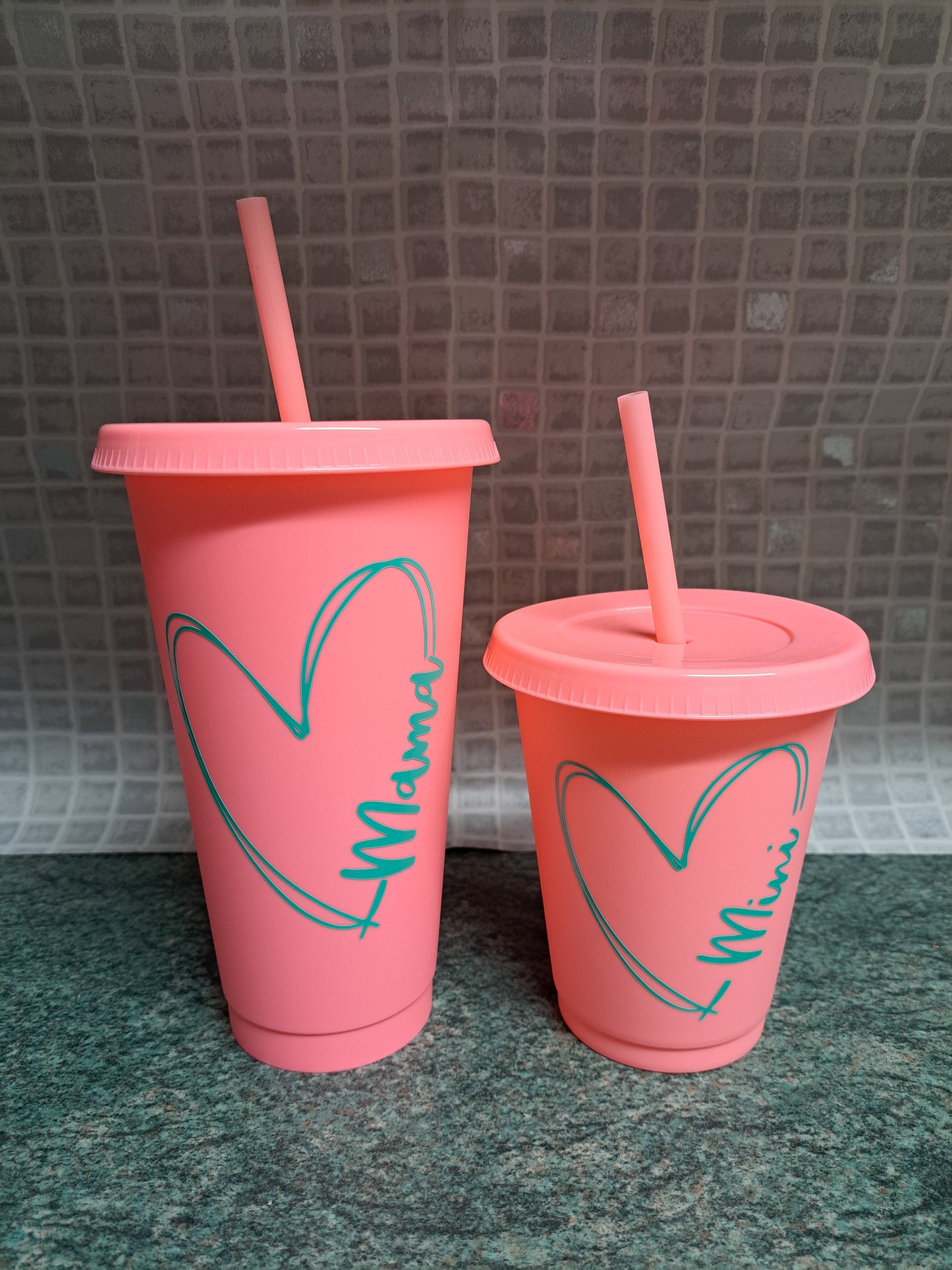 Matching cold cup set