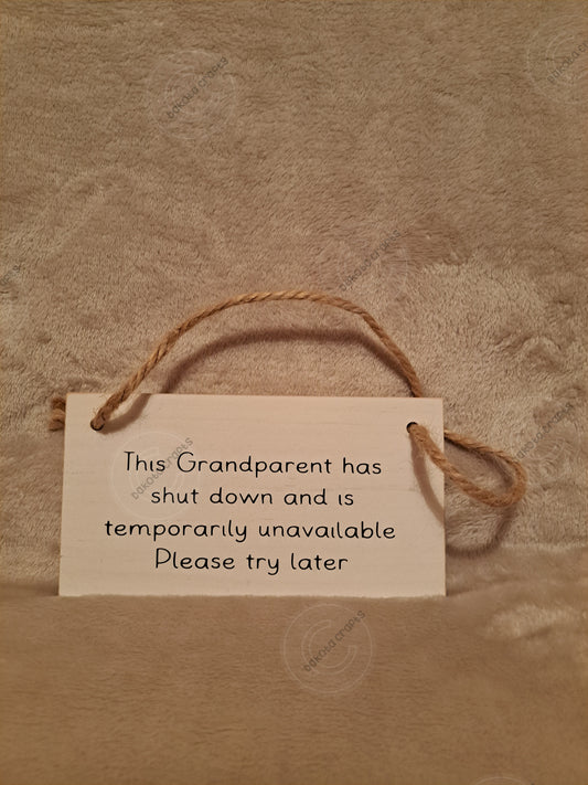 Wooden Grandparent Sign