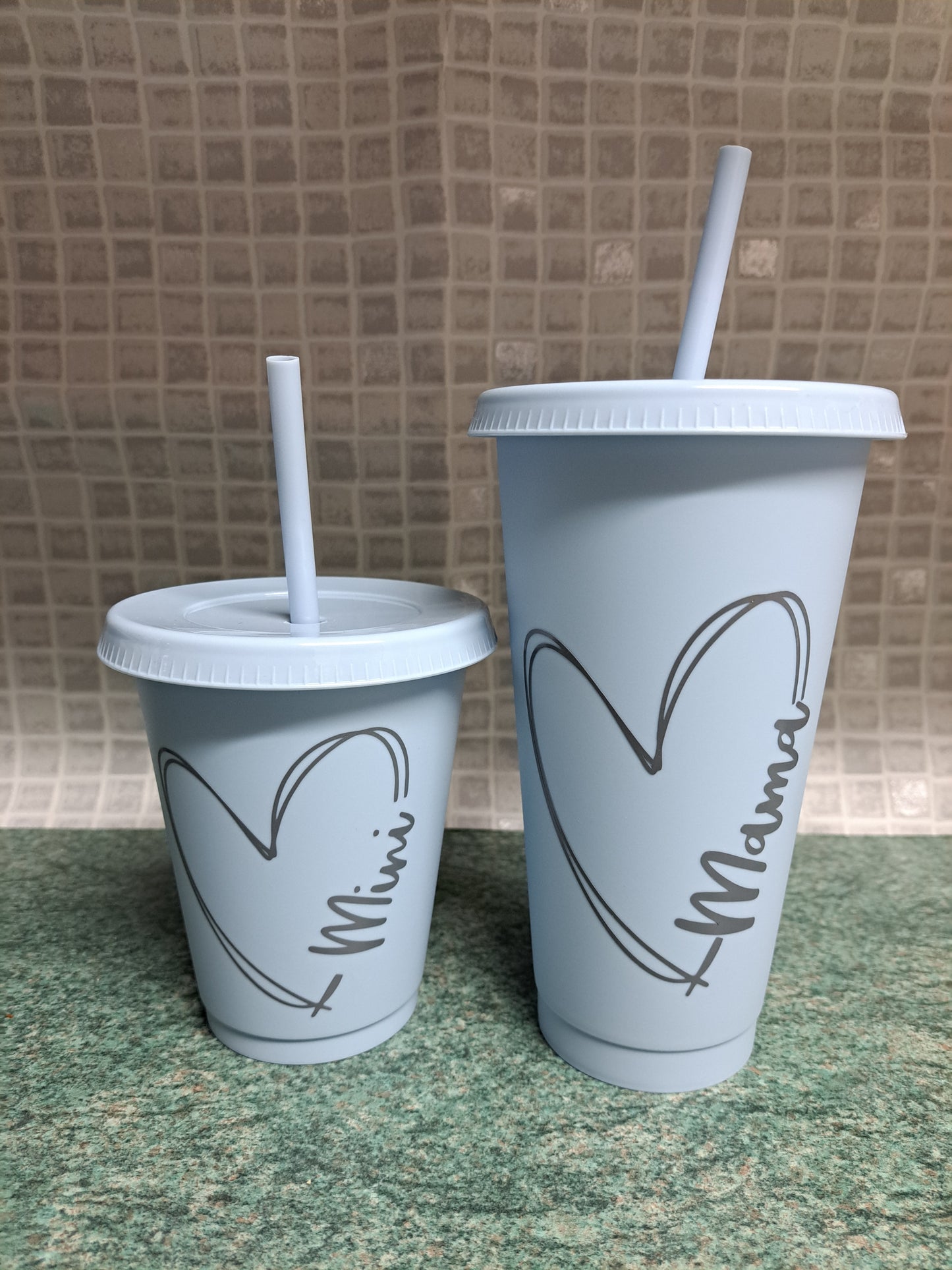 Matching cold cup set